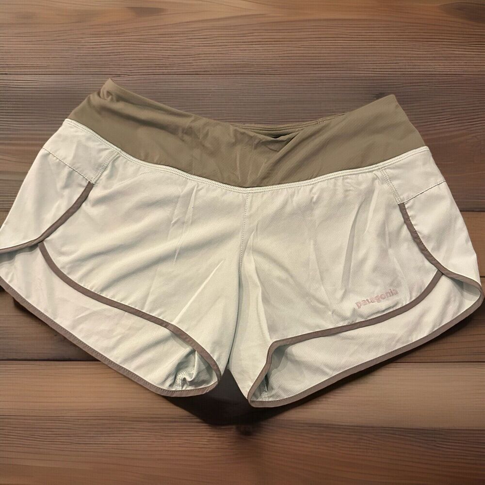 Patagonia Shorts Womens Small Blue Lined Hiking Camping Outdoors Gym c3
